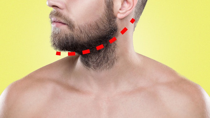 how to trim a beard neckline